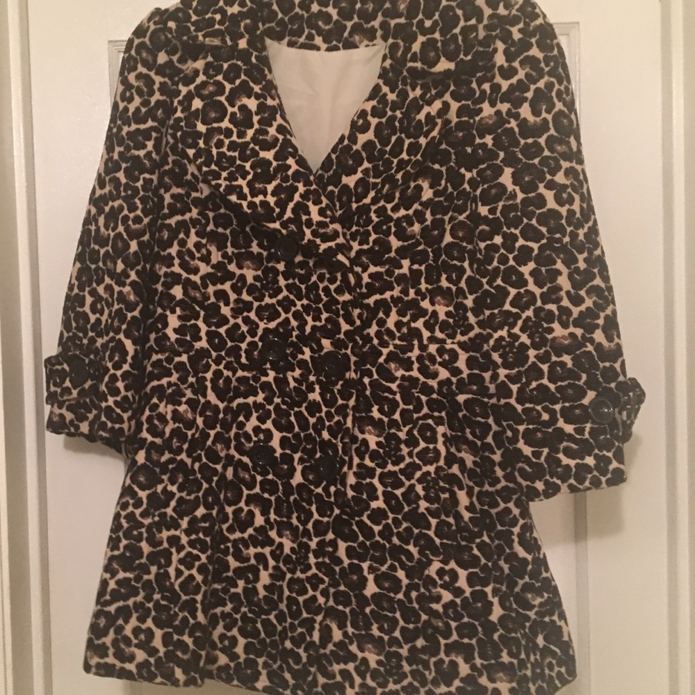 Cheetah Print Coat